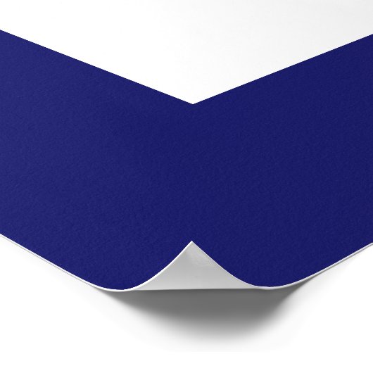 Poster Rosace bleue (Coin)