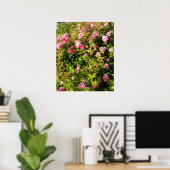 Poster Rosarium fleuri (Bureau à domicile)