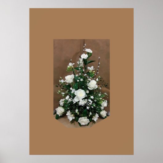 Poster Rosas blancs (Devant)