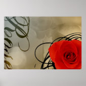 Poster Rose (Devant)