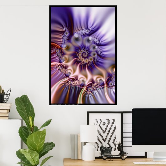 Poster Rose (Bureau à domicile)