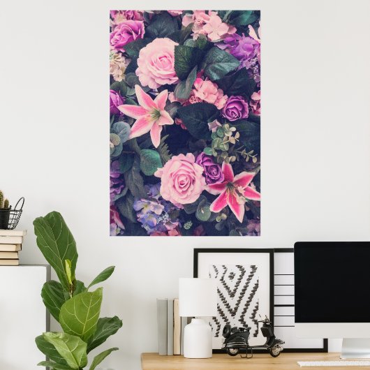 Poster Rose (Bureau à domicile)