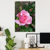 Poster rose (Bureau à domicile)