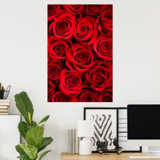Poster Rose (Bureau à domicile)