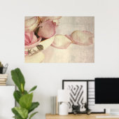 Poster rose (Bureau à domicile)