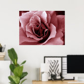Poster Rose (Bureau à domicile)