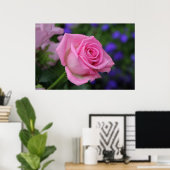Poster rose (Bureau à domicile)