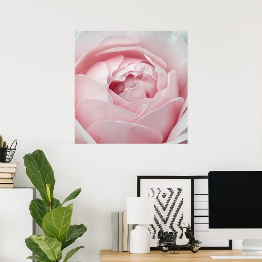Poster rose (Bureau à domicile)