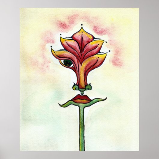 Poster rose (Devant)