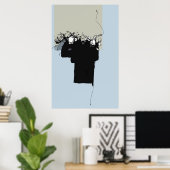 Poster rose (Bureau à domicile)