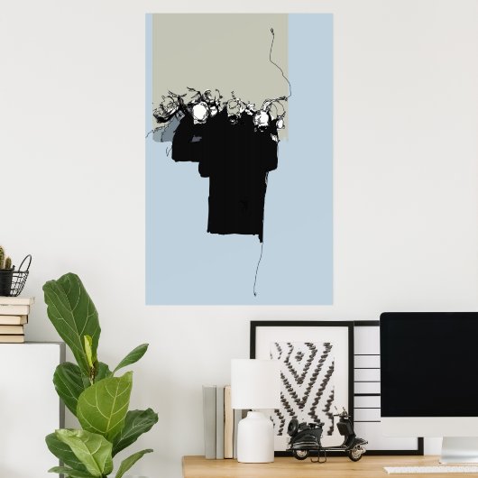 Poster rose (Bureau à domicile)