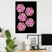 Poster Rose (Bureau à domicile)