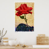 POSTER ROSE 1 (Cuisine)