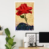 POSTER ROSE 1 (Bureau à domicile)
