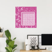 Poster rose 1x1 (Bureau à domicile)