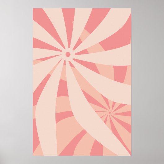 Poster Rose Abstrait Fleur (Devant)