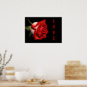 POSTER ROSE AMOUR (Cuisine)