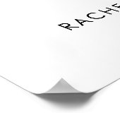 Poster Rose Aquarelle Bienvenue Mariage Signal Chic (Coin)