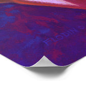 Poster Rose arc-en-ciel - (Coin)