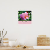 Poster rose avec la Bible Verse (Cuisine)