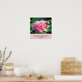 Poster rose avec la Bible Verse (Cuisine)