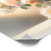 Poster Rose avec Vase (Coin)