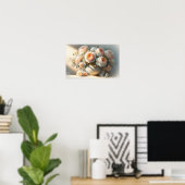 Poster Rose avec Vase (Bureau à domicile)