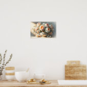 Poster Rose avec Vase (Cuisine)