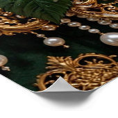 Poster Rose Baroque Bourgogne (Coin)