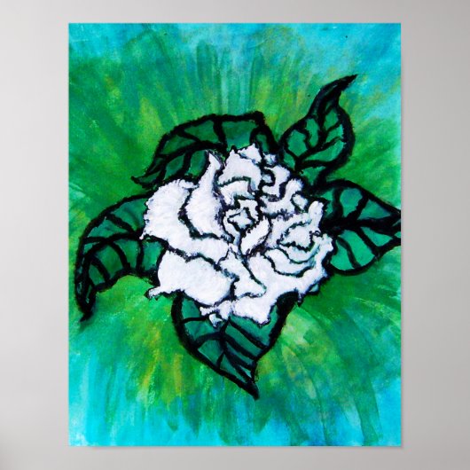 Poster Rose Blanche (Devant)