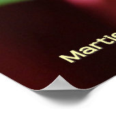 Poster Rose blanche (Coin)