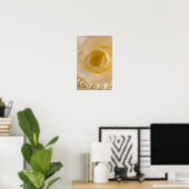 Poster Rose Blanche et Perles (Bureau à domicile)