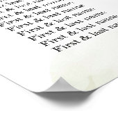 Poster Rose blanche vert et Mariage floral blanc (Coin)