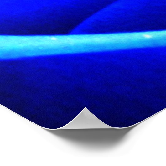 Poster Rose bleu (Coin)