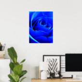 Poster Rose bleu (Bureau à domicile)