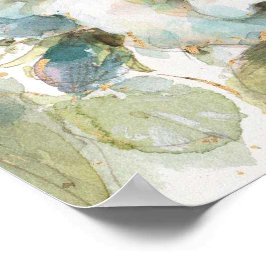 Poster Rose bleu (Coin)