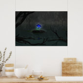 Poster Rose bleu (Cuisine)