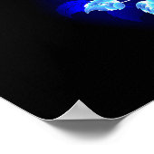 Poster Rose bleu brûlant (Coin)