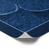 Poster Rose bleu velours (Coin)