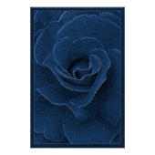 Poster Rose bleu velours (Devant)