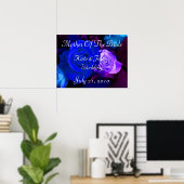 Poster Rose bleu violet (Bureau à domicile)