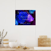 Poster Rose bleu violet (Cuisine)