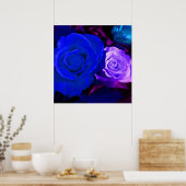 Poster Rose bleu violet (Cuisine)