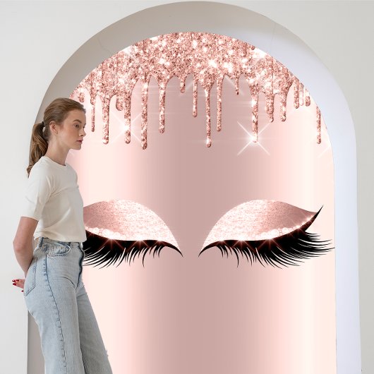 Poster Rose Blush Parties scintillant Drives Eyelashes Be