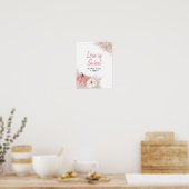 Poster Rose bohémien Tomber en amour Citrouille L'amour e (Cuisine)