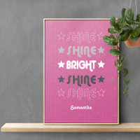 Rose brillant. Brille. Lumineux. Brille. Brille.