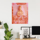 Poster Rose-Bronze Kwan Yin (Bureau à domicile)