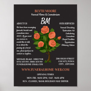 Poster Rose Bush, Maison funéraire, directeurs