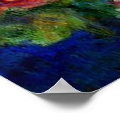 Poster Rose, célèbre peinture Renoir, (Coin)