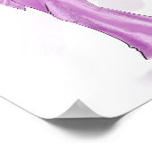 Poster rose chaud, girly, sketch de mode, (Coin)